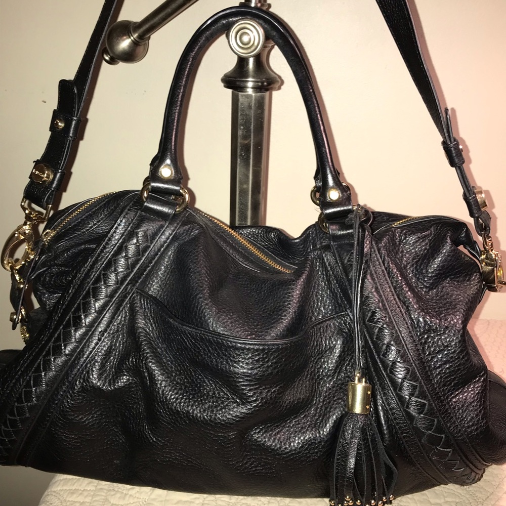 Kardashian leather satchel